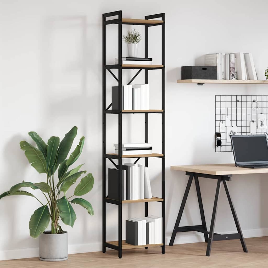 Bücherregal Artisan-Eiche 40 x 30 x 188 cm Holzwerkstoff